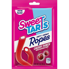 Package box displaying SweeTARTS Cherry Punch ropes for display