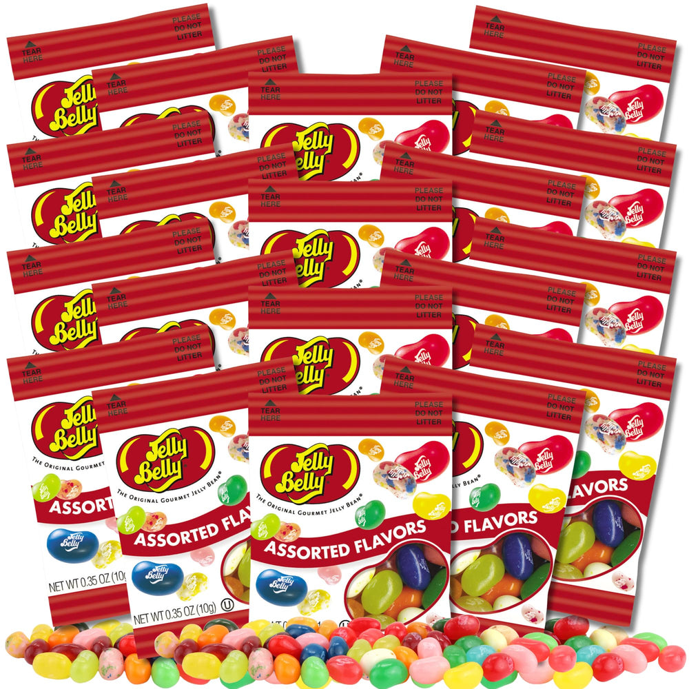 Sweetzo jelly beans in assorted flavors, individually wrapped for easy sharing