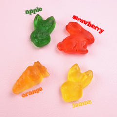 Sweetzo Haribo Happy Hoppers strawberry-flavored gummies, colorful and tasty.