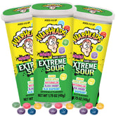 Sweetzo Warheads Minis extreme sour candies in resealable packaging for on-the-go snacking.