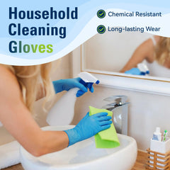 SWIFTLITE nitrile gloves latex-free material safe for allergy-conscious homes.