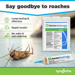 Syngenta Advion gel bait close-up showing attractive matrix to attract roaches.