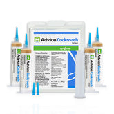 Syngenta Advion gel bait packaging with four 30 g tubes and plunger for easy use