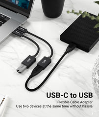 Syntech USB C to USB adapter demonstrating broad compatibility with USB-C devices