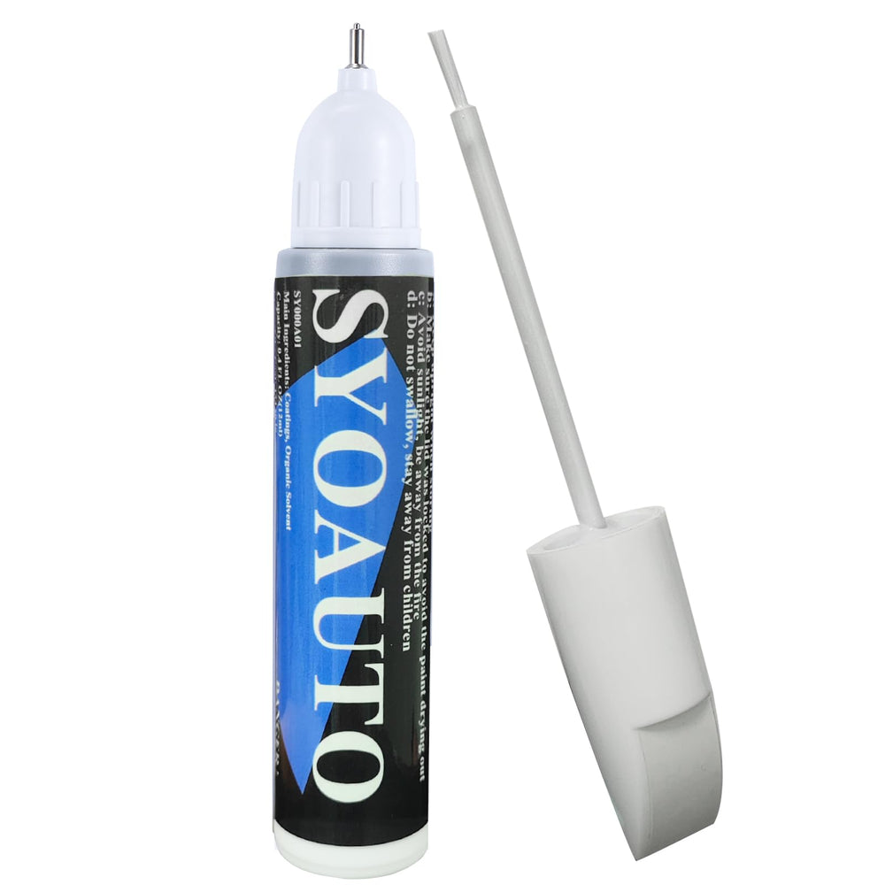 SYOAUTO white touch-up pen cap for precise chip work.