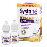 Systane Complete nano droplets in a bottle providing quick hydration.