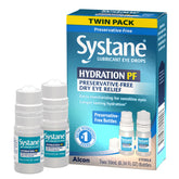 Systane Hydration bottle and dropper ready for use with quick moisture relief