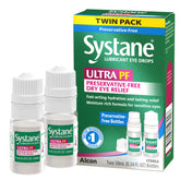 Systane Ultra twin-pack front view showing convenient two-pack for extended relief.