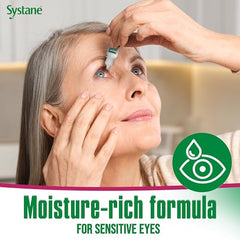 Systane Ultra quick-relief application supports on-the-go refreshing.