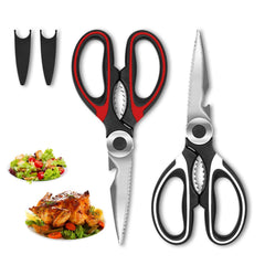 SZHLUX kitchen scissors cutting bones for poultry prep.