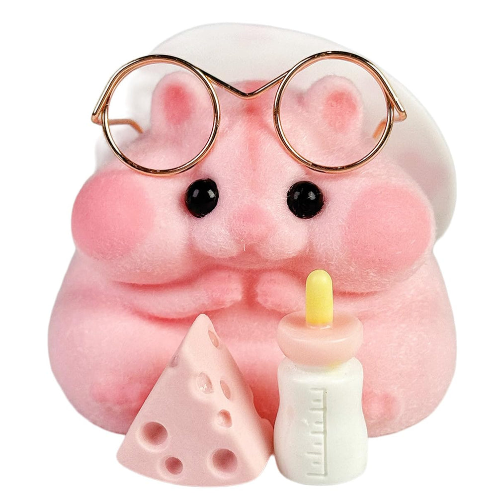 Taba Squishy Hamster Toy pink close-up for sensory play