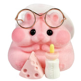 Taba Squishy Hamster Toy pink close-up for sensory play
