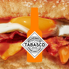 TABASCO garlic pepper sauce on chicken wings delivers smoky zest.