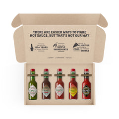 TABASCO Habanero bottle offers bright fruity heat for dips and salsas.