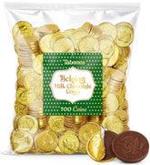 Taboom Belgian Milk Chocolate Gold Coins wrapped in shiny gold foil for elegant dessert displays.