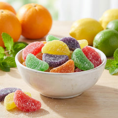 Taboom colorful fruit slices enhance gift bags and dessert displays.