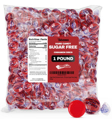 Taboom sugar-free hot cinnamon discs packshot highlighting bold flavor without sugar.