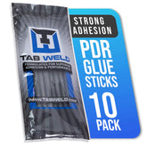 Tabweld Black Plague glue sticks in grey pack, front view for quick repairs.
