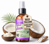 Grounded Labs sunblock bottle showing mineral SPF 30 for daily outdoor protection