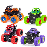 TAESSV Monster Truck red front view shows durable traction for indoor racing