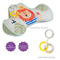 Soft materials of Taf Toys tummy time support cushion for baby's comfort