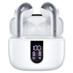 TAGRY X08 case with LED display shows battery levels for case and earbuds