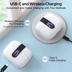 TAGRY X08 charging case supports wireless charging for convenience