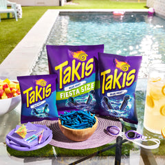 Takis Blue Heat close-up of chips highlights crisp, peppery bite