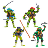 Tales of the Teenage Mutant Ninja Turtles mix-n-match bundle figures posed for display.