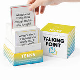 Talking Point Cards Teens edition: relationships questions deck for open dialogue at home.