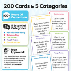 Talking Point Cards Teens edition: tough topics deck to navigate sensitive discussions with guidance.