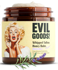 TALLOW BODY BALM lavender-jar shows creamy texture for daily facial hydration