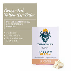 Tallowbourn lip balm with organic coconut oil for smooth application
