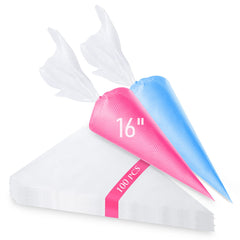 Tamodan piping bags 100pcs 16in tipless offer mess-free frosting for large batches