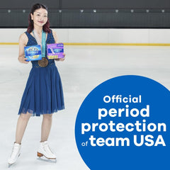 Tampax Pearl Ultra demonstrates FormFit expansion to fit your shape.