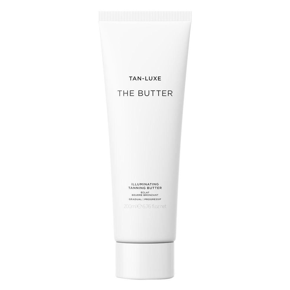 Tan-Luxe The Butter jar close-up highlights rich hydration