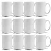 TANGLONG 15 oz sublimation mug in white, perfect for custom gifts.