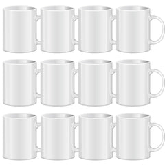 TANGLONG sublimation mug blank front view; ideal for customization.
