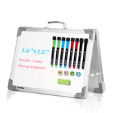 Tankee small dry erase whiteboard with double-sided easel for classroom notes