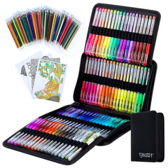 TANMIT glitter pens in their case, ready for on-the-go arts and crafts