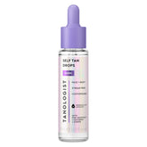 Tanologist Dark Self Tan Drops bottle close-up for customizable bronze glow.