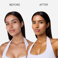 Tanologist Dark Self Tan Drops being mixed into moisturizer for easy application.