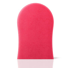 Tanologist Flawless Tanning Mitt used with self-tan water for smooth blend.