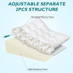 TANYOO wedge pillow topper detached for head pillow use