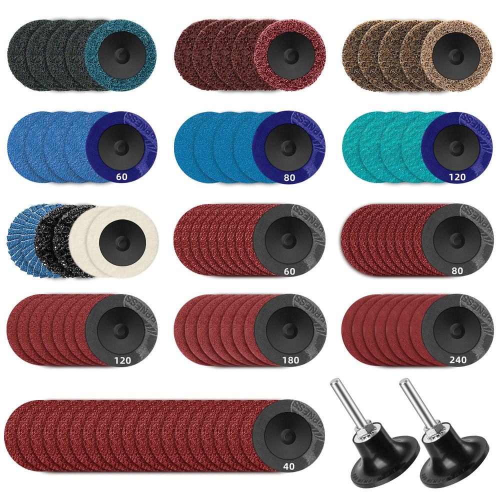 Tanzfrosch 2in sanding disc set for versatile surface prep.