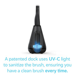 TAO Clean UV-C halo sanitizes the brush head after brushing