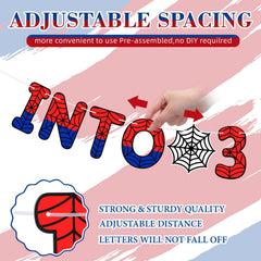 TaoBary Spider Theme Banner versatile for home, classroom, or outdoor celebrations.