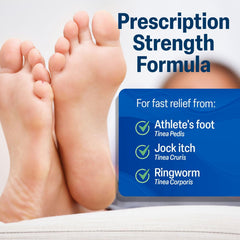 TARO Terbinafine cream packaging and tube displayed to highlight extra-strength formula.