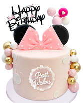 Tarocynn mouse birthday topper adds playful cake charm.