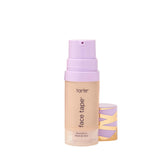 tarte face tape foundation bottle close-up showing transfer-proof, natural matte finish
